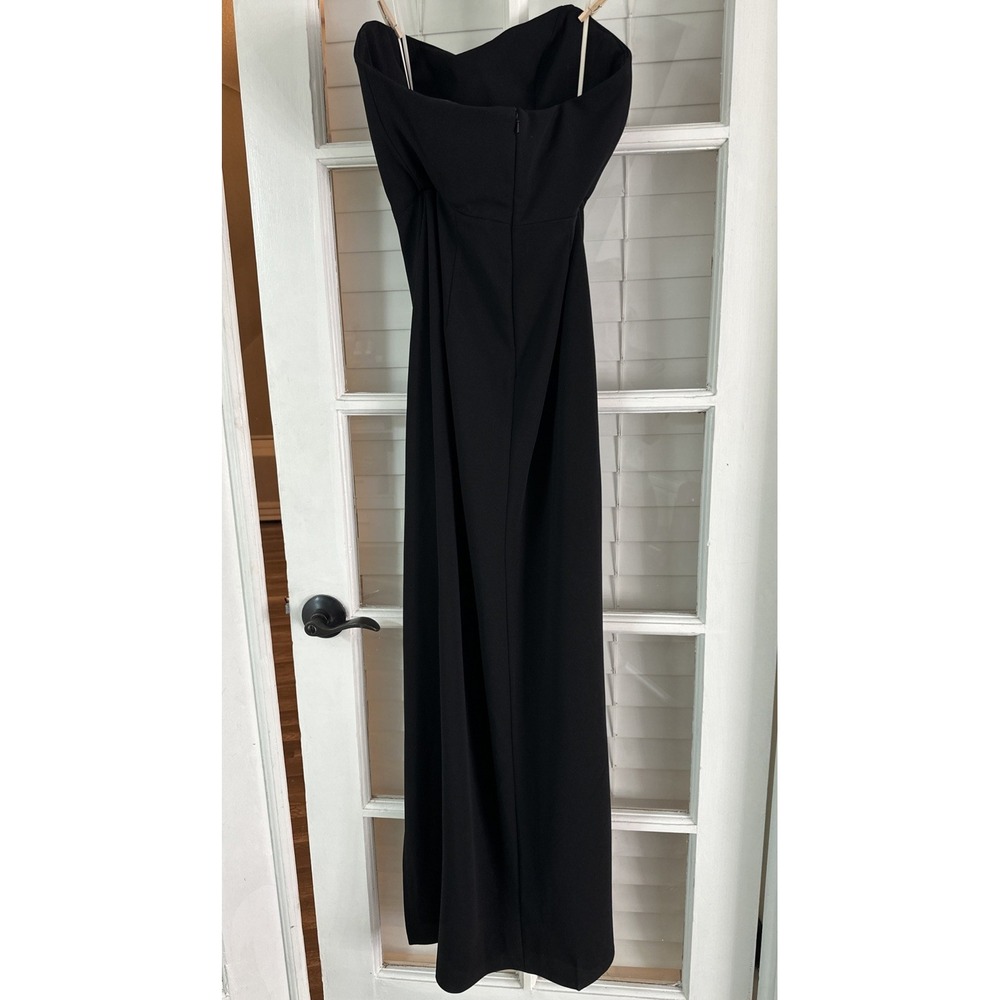 NWT JENNY YOO Stevie Bridesmaid Holiday NYE Dress Black Size 8 Black Tie Formal - Picture 7 of 10